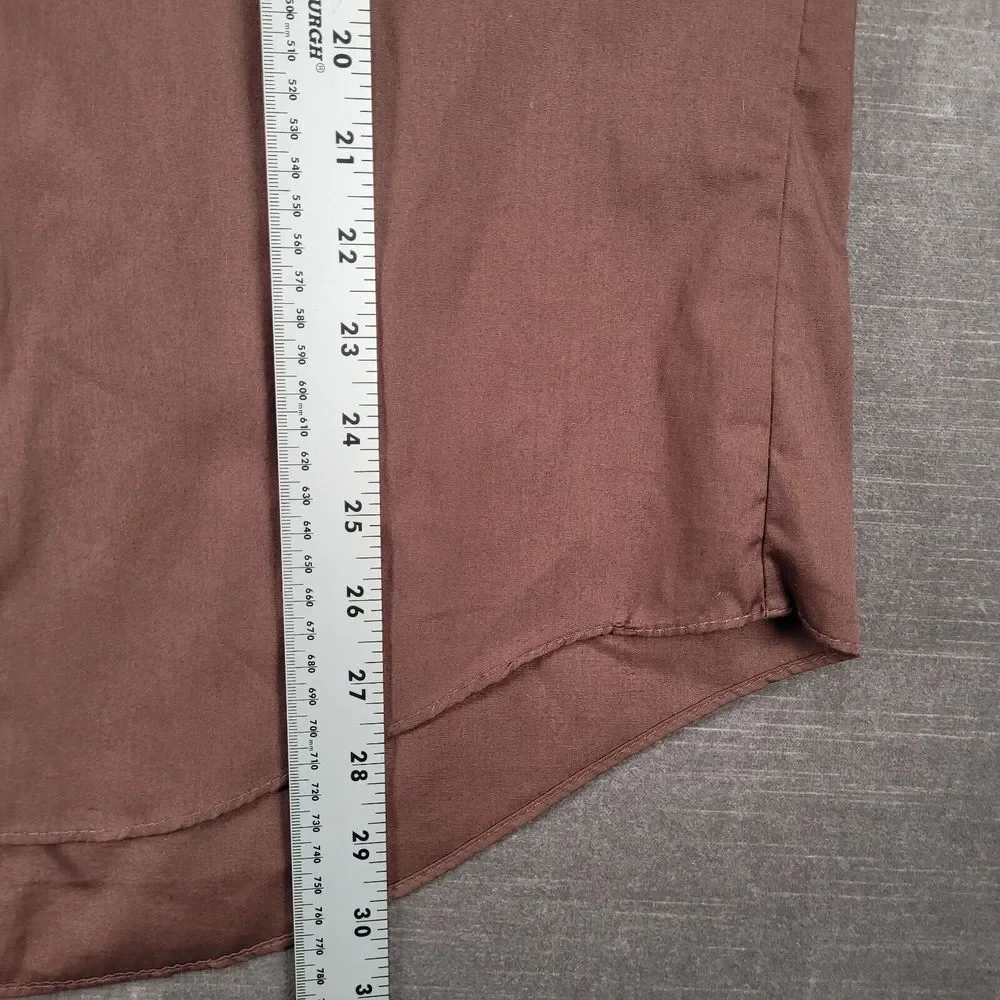 Malco Modes Snap Western Shirt‎ Long Sleeve Flap Pockets USA Size 17 34